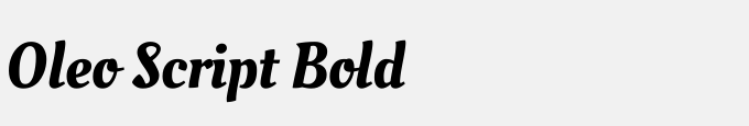 Oleo Script Bold